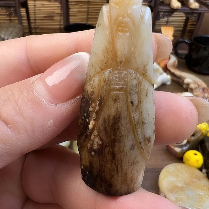 和田玉（糖玉）未镶嵌车挂