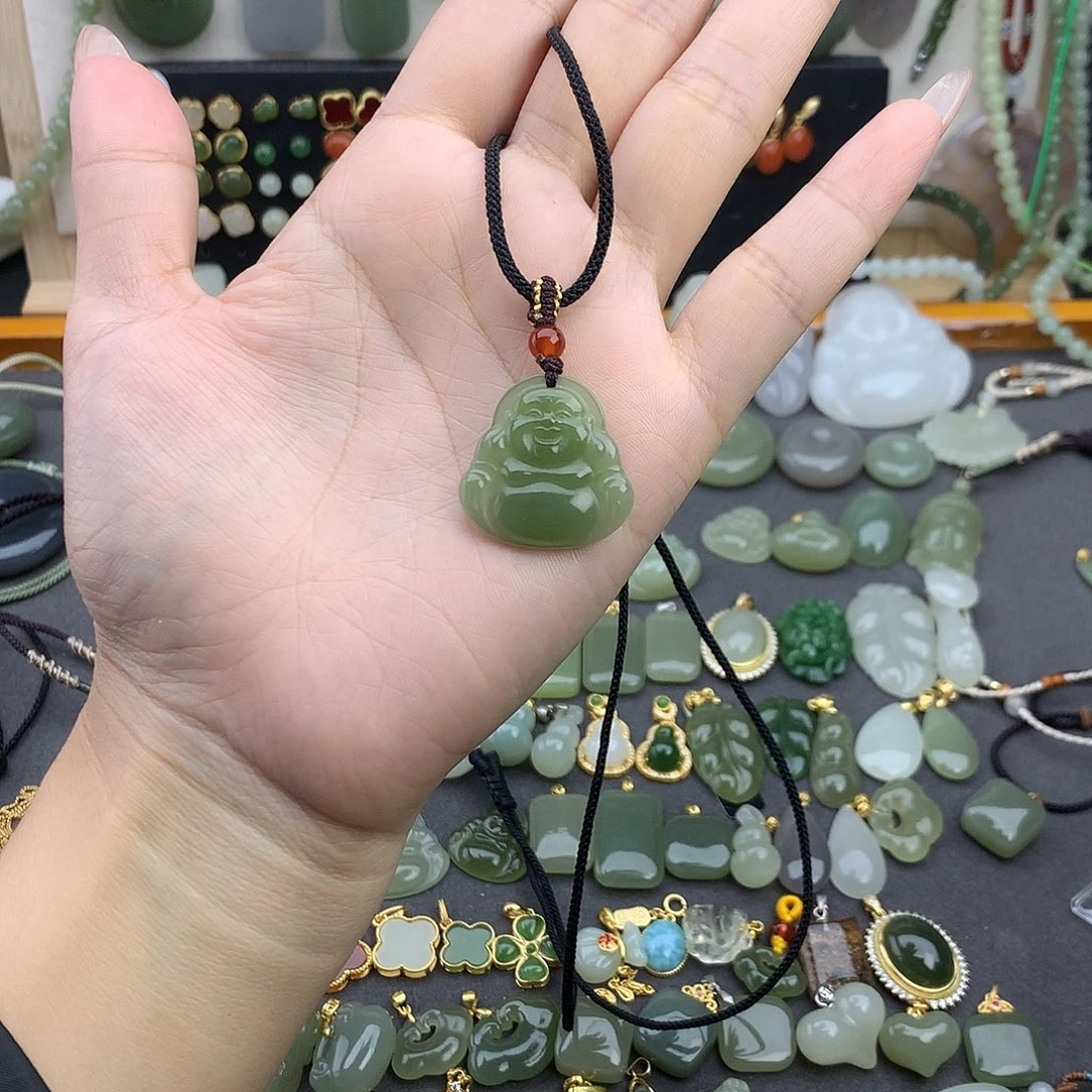 和田玉未镶嵌吊坠(不含链)