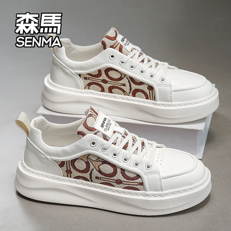 SENMA/森马冬季板鞋男士运动休闲鞋子小众韩版青少年学生百搭男鞋