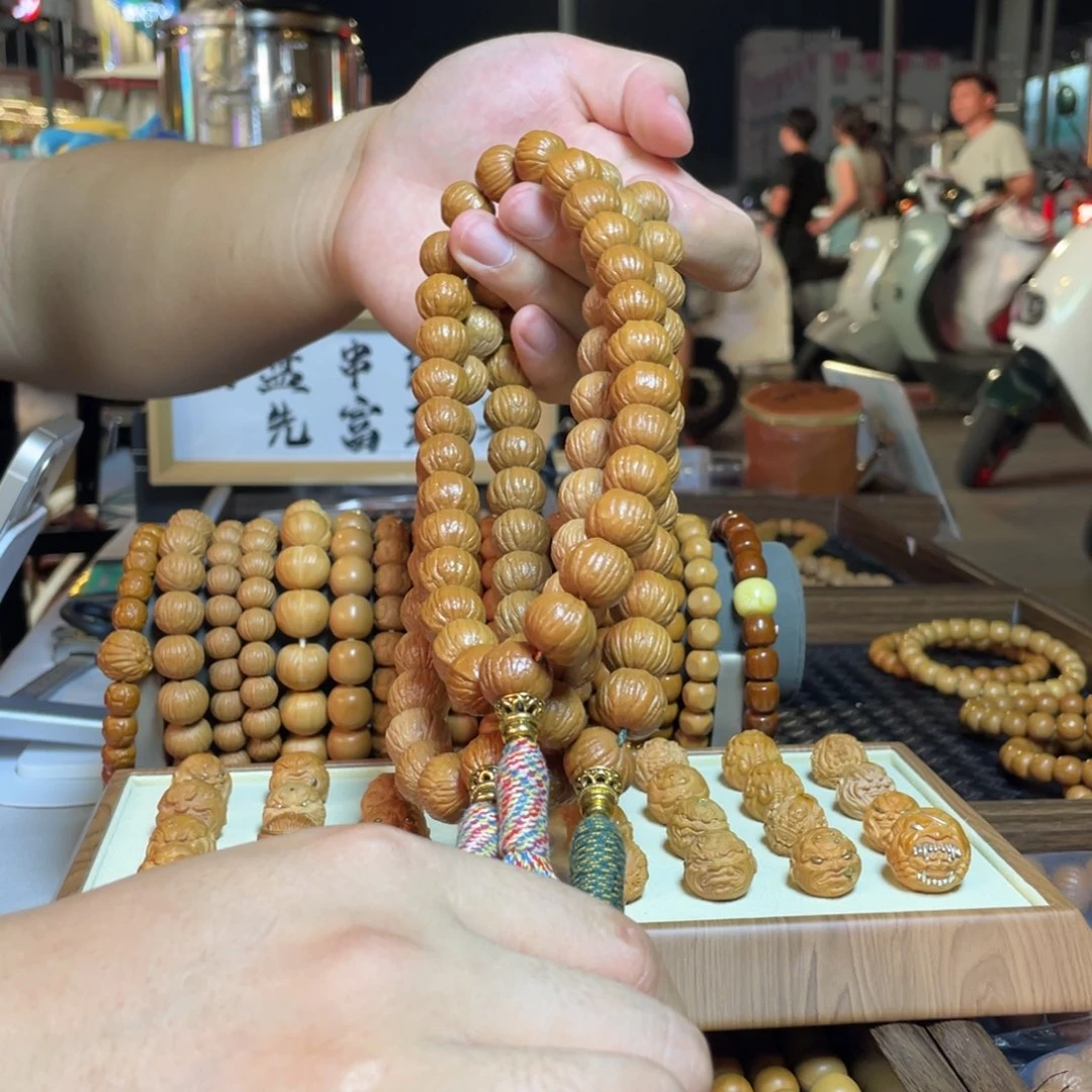 猴头核桃手串土豪南瓜凤羽大手持 三维同尺精挑精卡