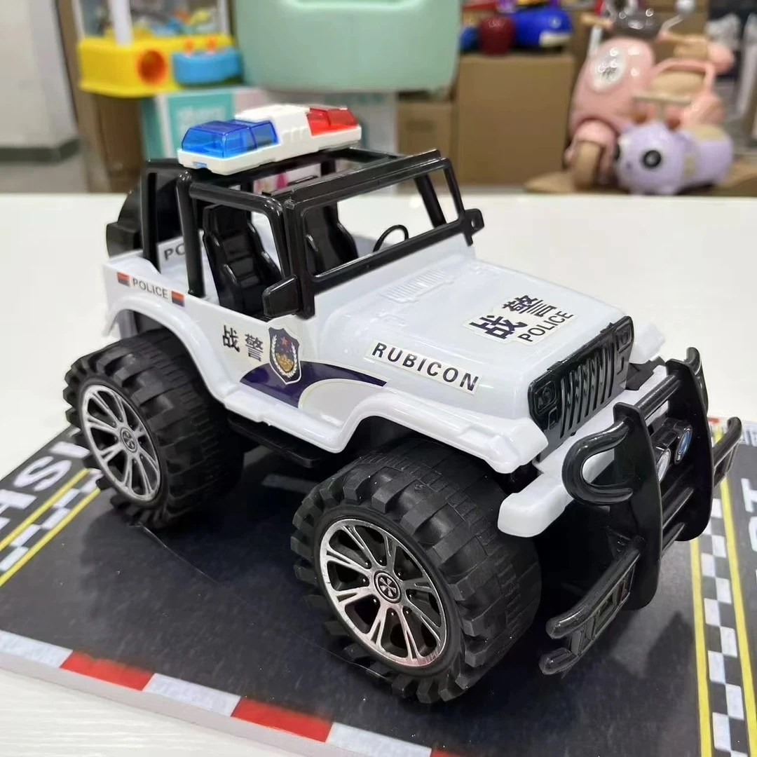 【m】23厘米大号警车仿真越野车玩具惯性小汽车益智玩具