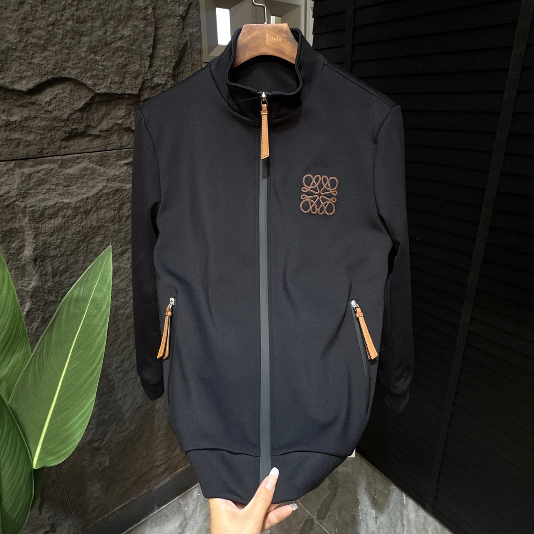 男士拉链显瘦宽松型秋季欧美简约夹克修身运动时尚长袖外套L92