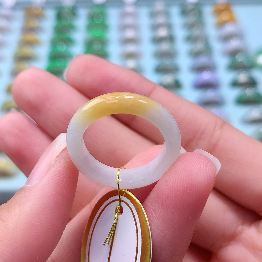 未镶嵌戒指翡翠15圈