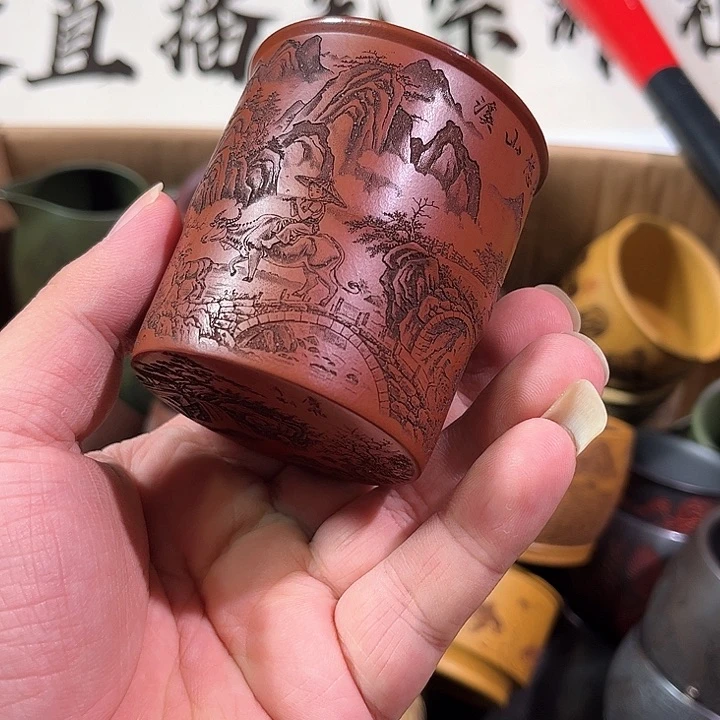 茶杯紫砂全手工紫砂主人杯