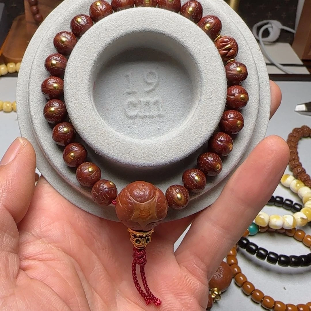 凤眼菩提吊坠手串