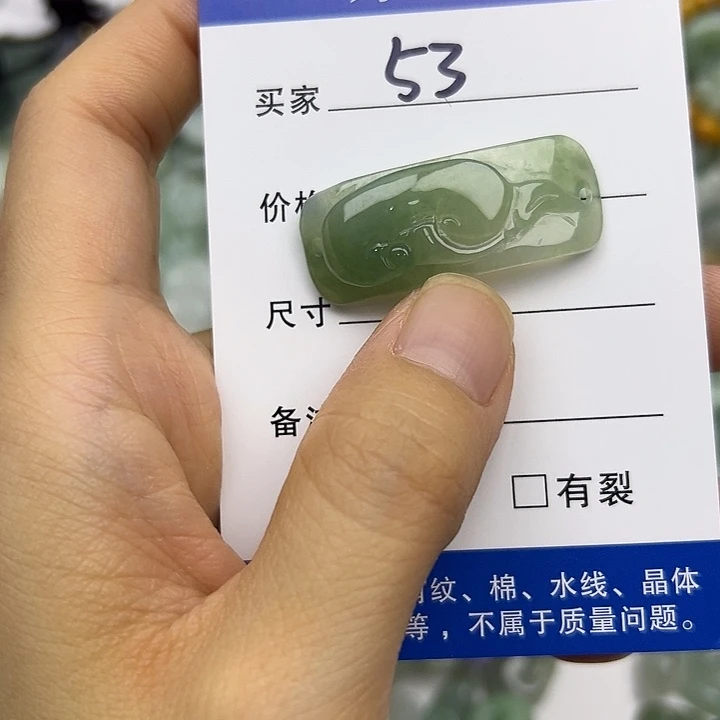 翡翠未镶嵌吊坠(不含链)