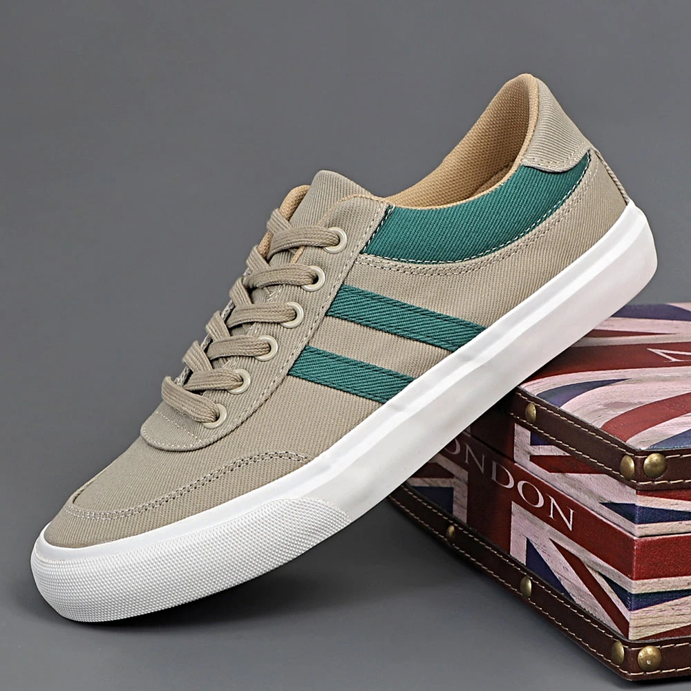 养脚帆布鞋系带男鞋薄款春夏秋男透气百搭低帮休闲鞋子潮流25002