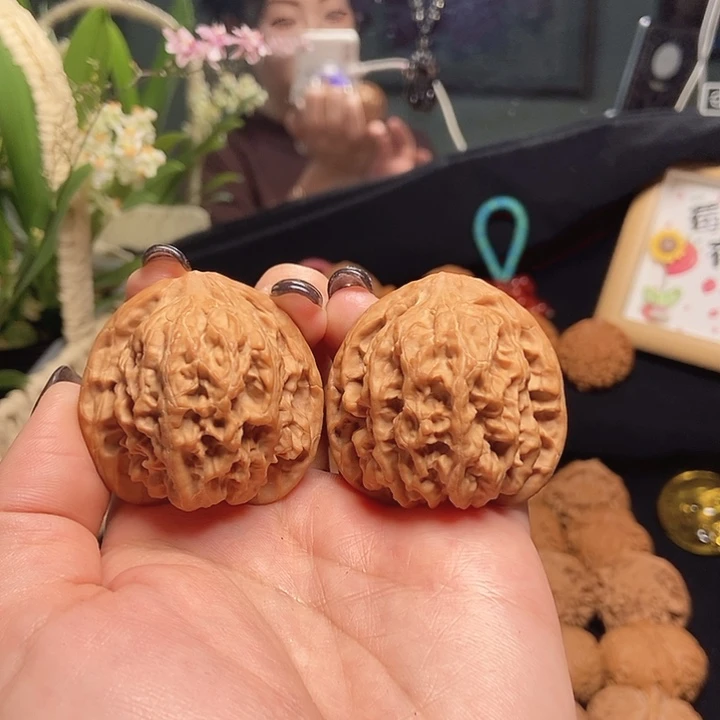 吊坠文玩核桃43全品七仙庙狮子头