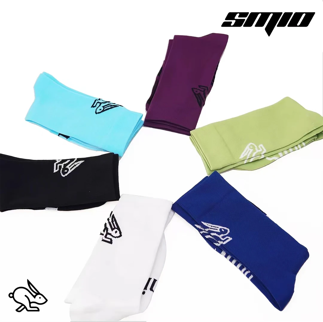 Smio冲刺兔-01运动袜中筒男袜女袜吸湿速干公路骑行袜