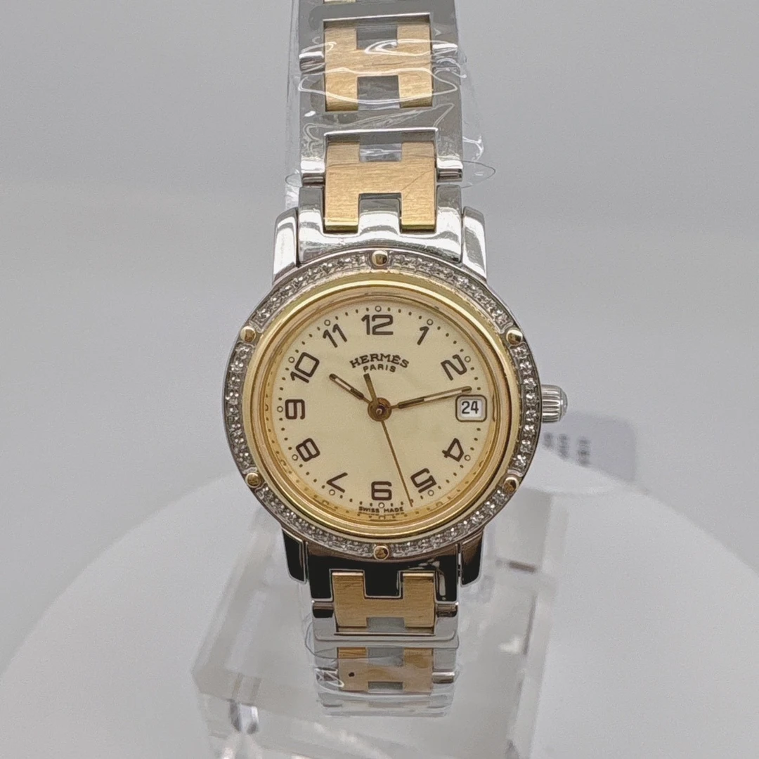 99新 Hermes/爱马仕 石英腕表后钻 24mm/公价85999/wh9323