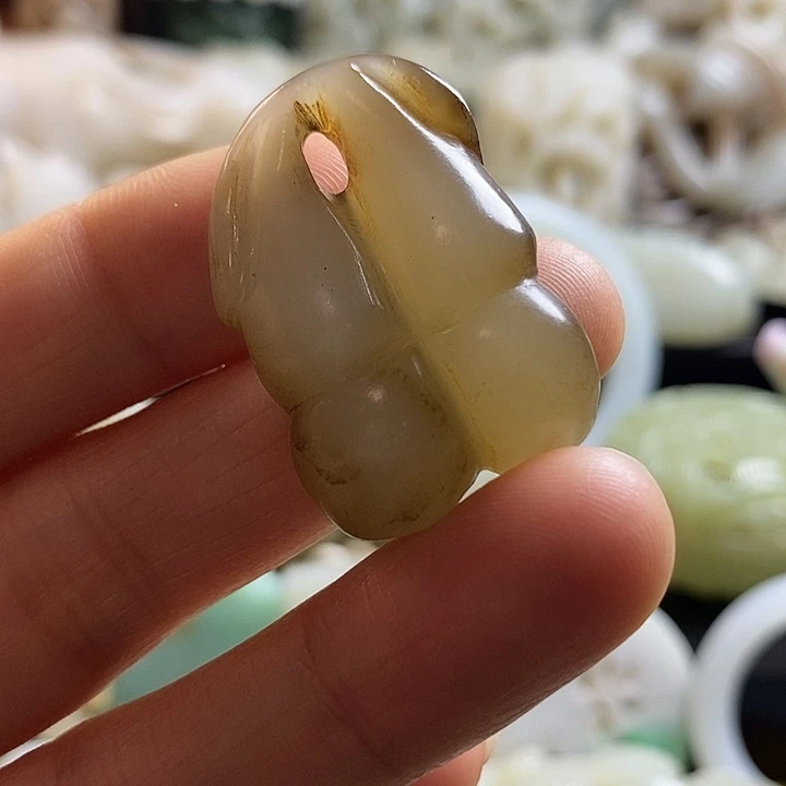 瓷片工艺品玉葫芦挂坠