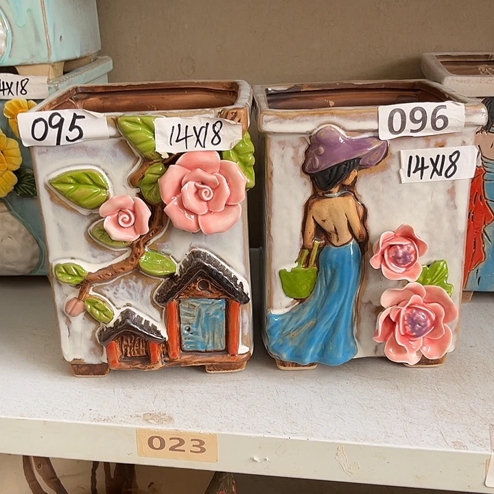 粗陶材质多肉花盆