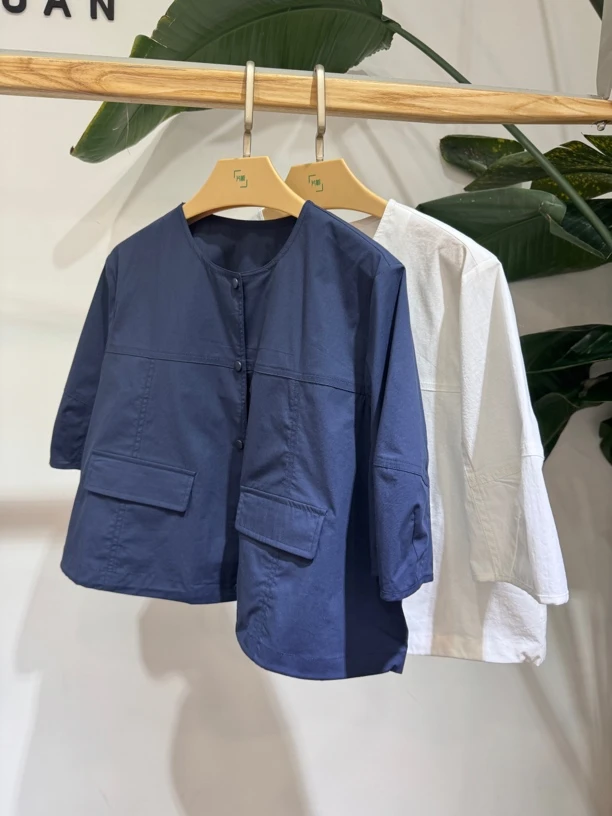 PD2025夏款百搭时尚简约休闲中袖外套152121422W03-499P