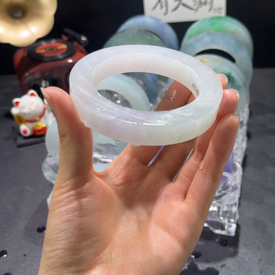 定制翡翠未镶嵌手镯55-62