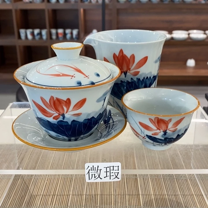 釉下老陶泥手工绘制