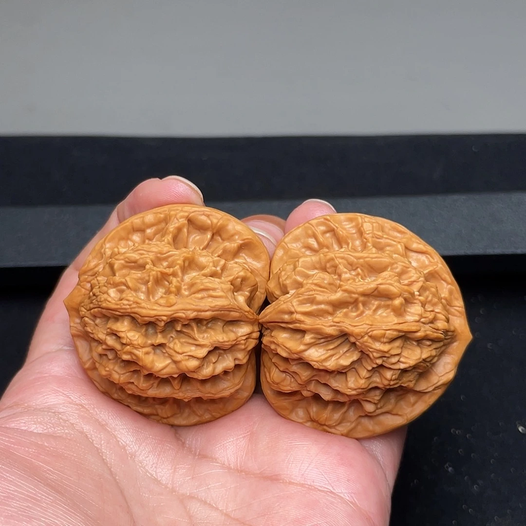 把件猴头核桃44.5×41狮虎兽XM3285