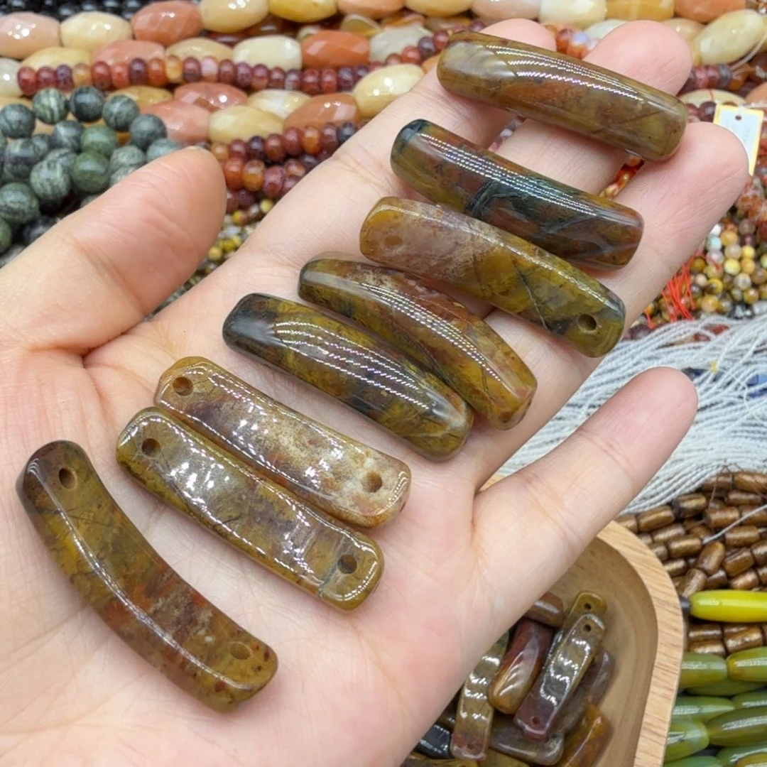未镶嵌珠宝半成品水晶9×38进口彼得一颗