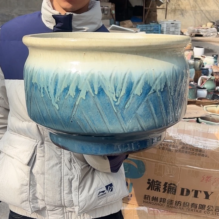 红陶加重加厚口径31.5高度20