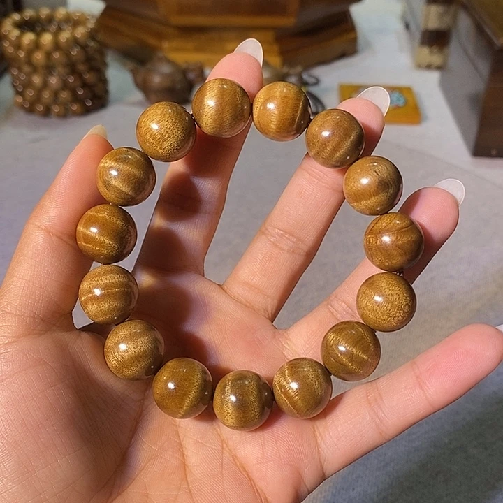 许***愿金丝楠金丝楠木小叶1.5手串