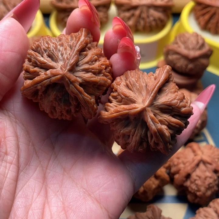 把件文玩核桃四座楼三棱 38 全品