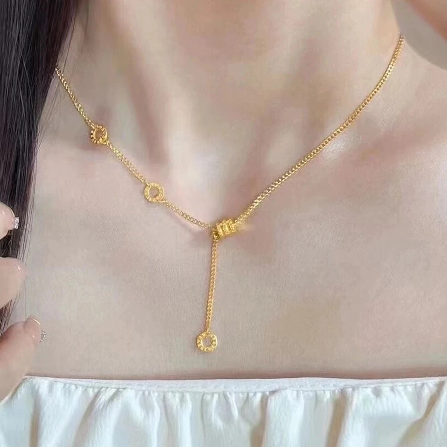 铜合金项链 新款百搭小蛮腰项链女款轻奢小众设计感时尚久不掉色