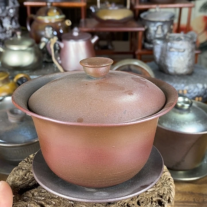 建水紫陶柴烧茶器，000101