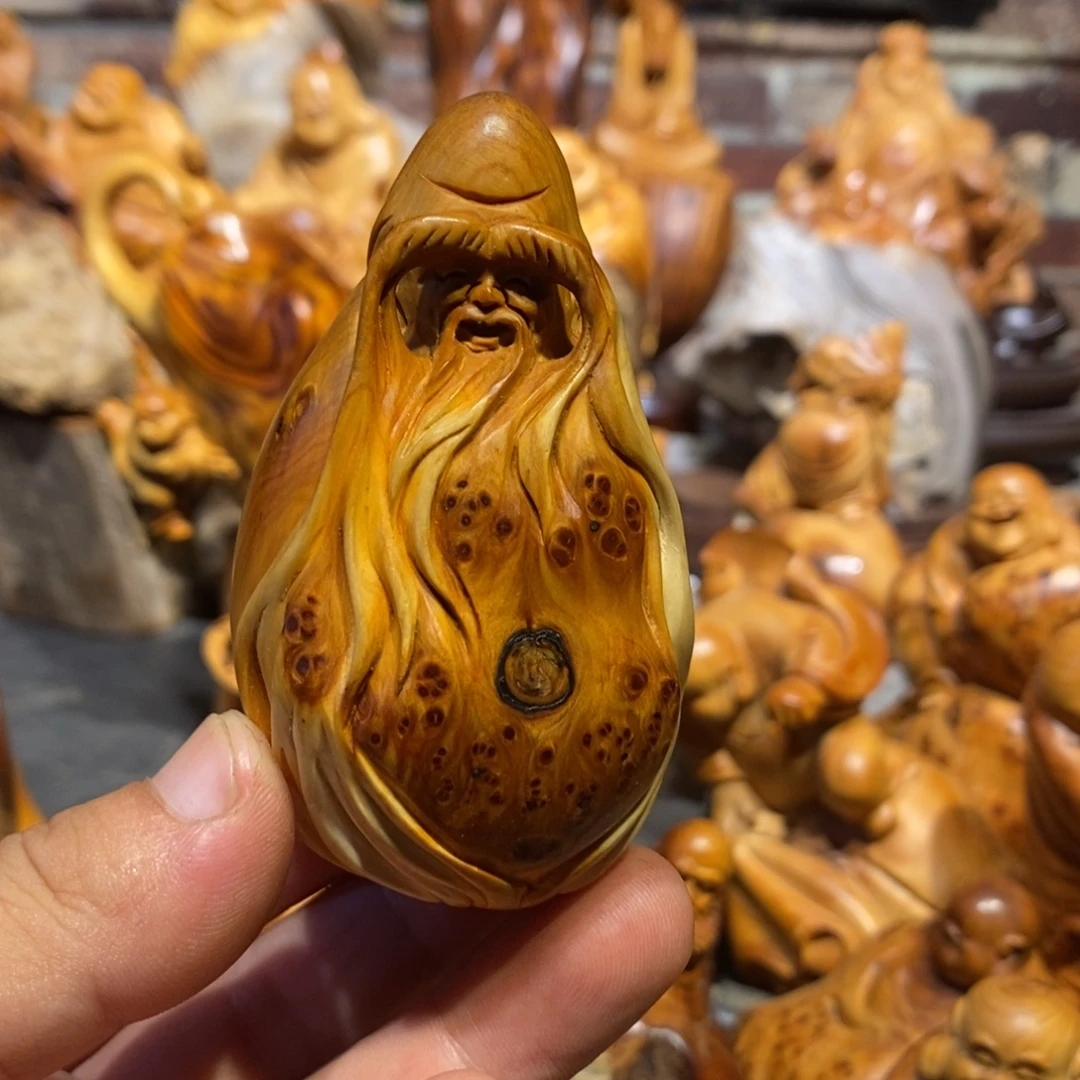 柏木崖柏根雕摆件