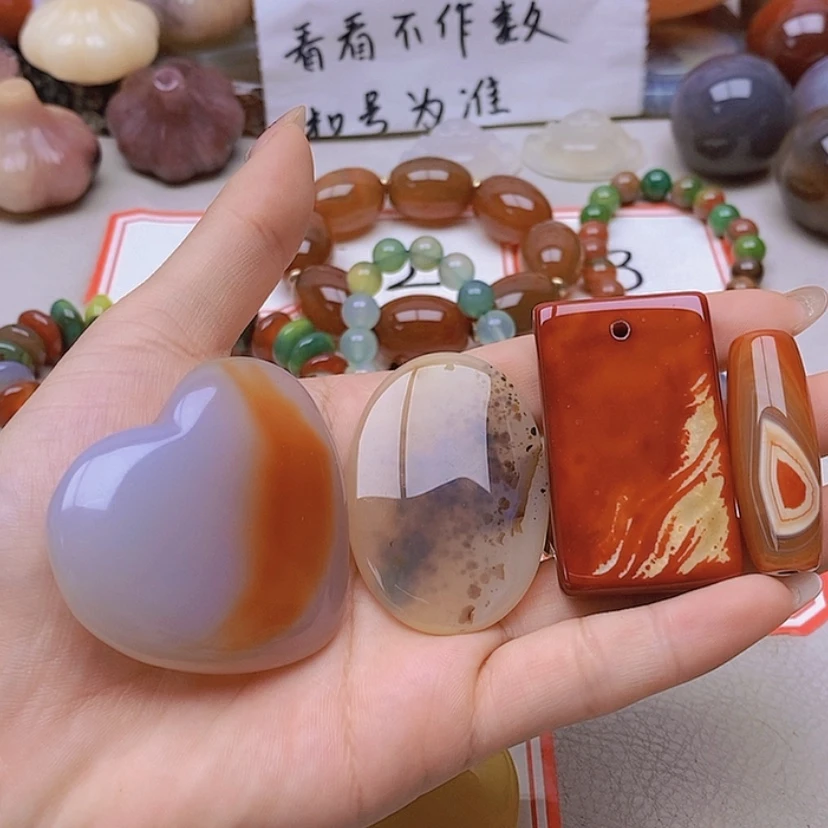 【闪购商品】未镶嵌玛瑙/玉髓珠宝半成品蜜***笑