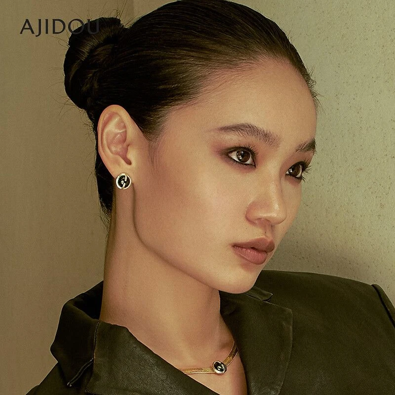 合金耳饰 AJIDOU阿吉豆耳环女无尽之境系列款时尚首饰专柜同款耳