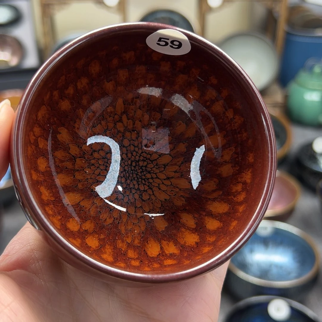 茶盏鹧鸪波体手工