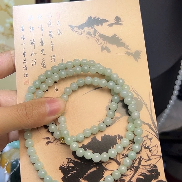 翡翠未镶嵌手链珠链