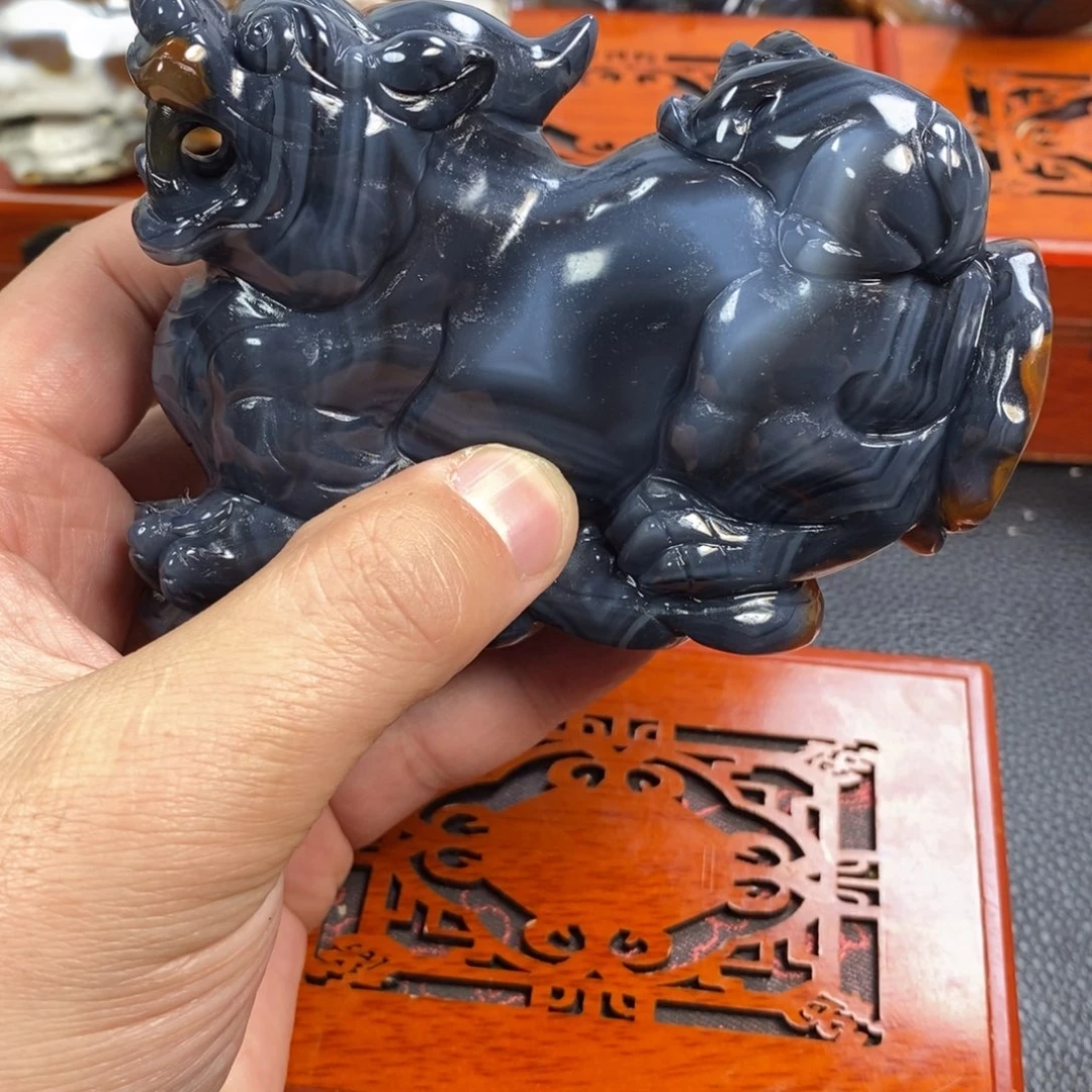 路***宁玛瑙/玉髓未镶嵌摆件