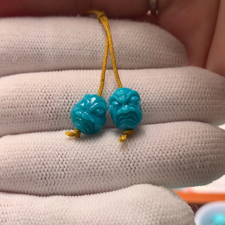 绿松石未镶嵌珠宝奇石9mm