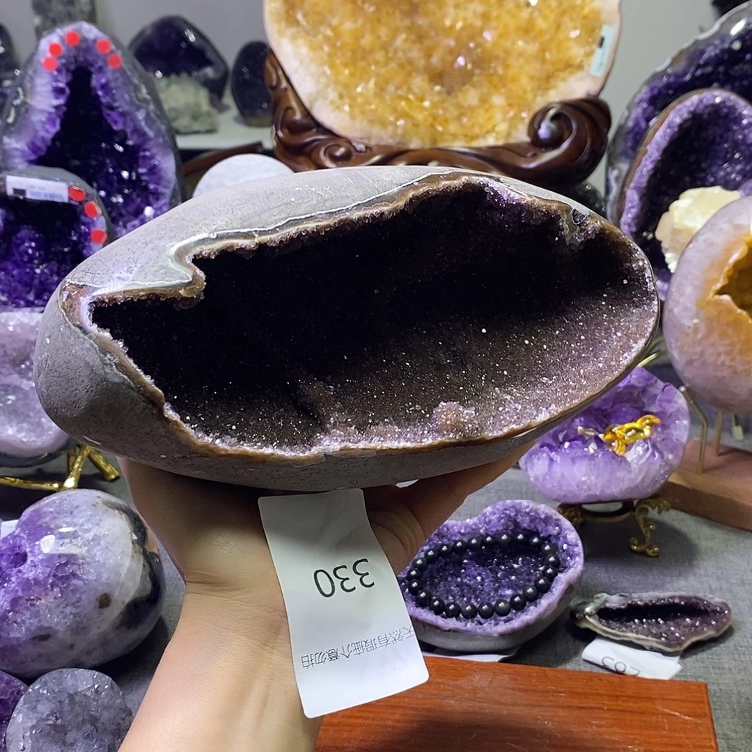 珠宝半成品未镶嵌紫晶