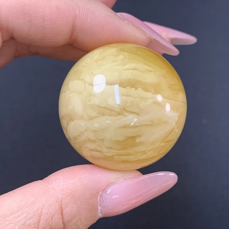 31+蜜蜡圆珠满蜡虎皮纹妖花全品俄料无优化