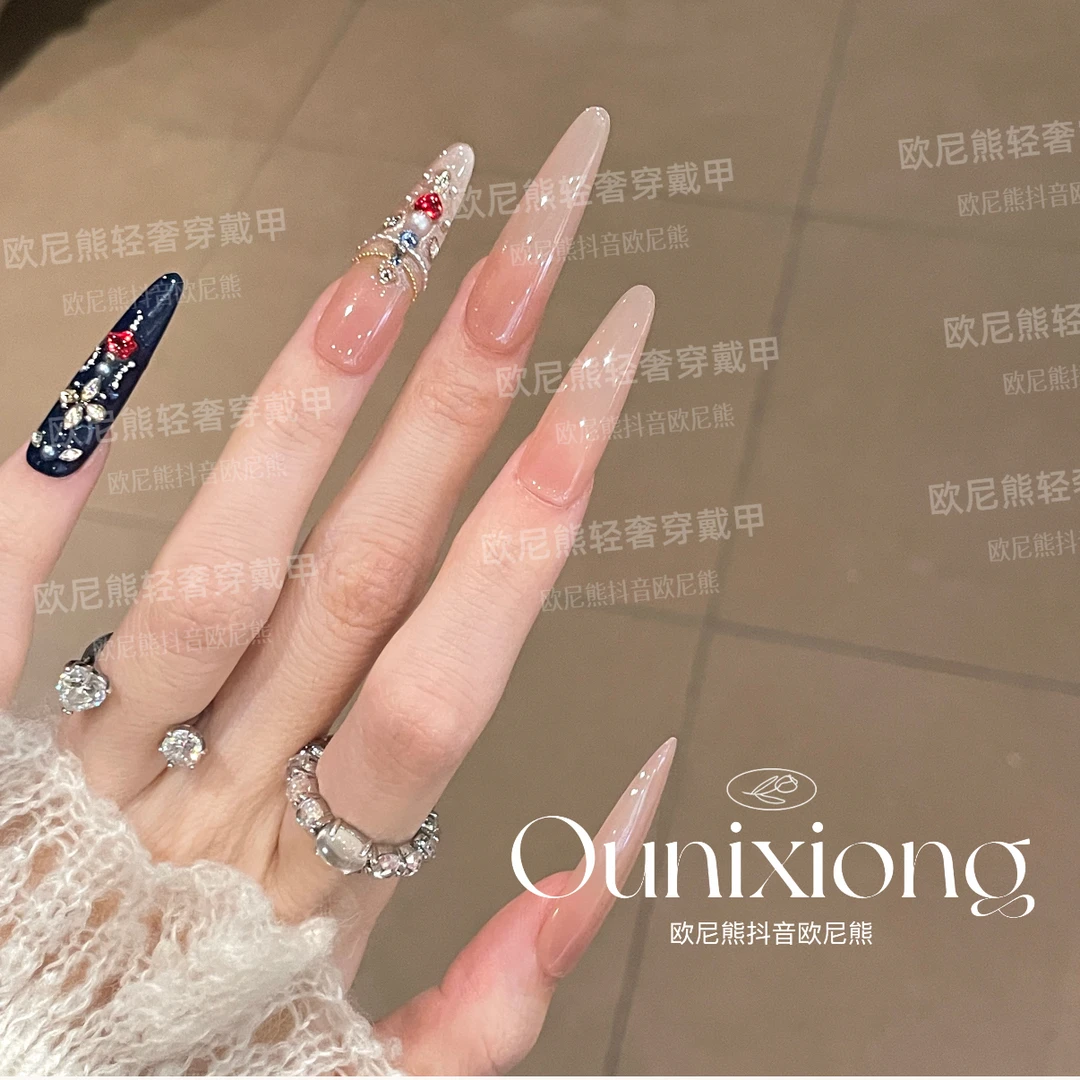 重工复古宫廷风新中式纯手工嬛嬛甲贵妃护甲穿戴甲