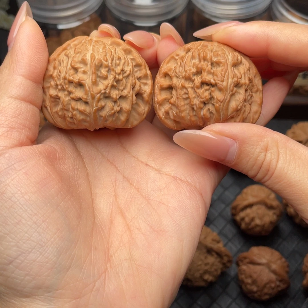 吊坠文玩核桃白狮子43