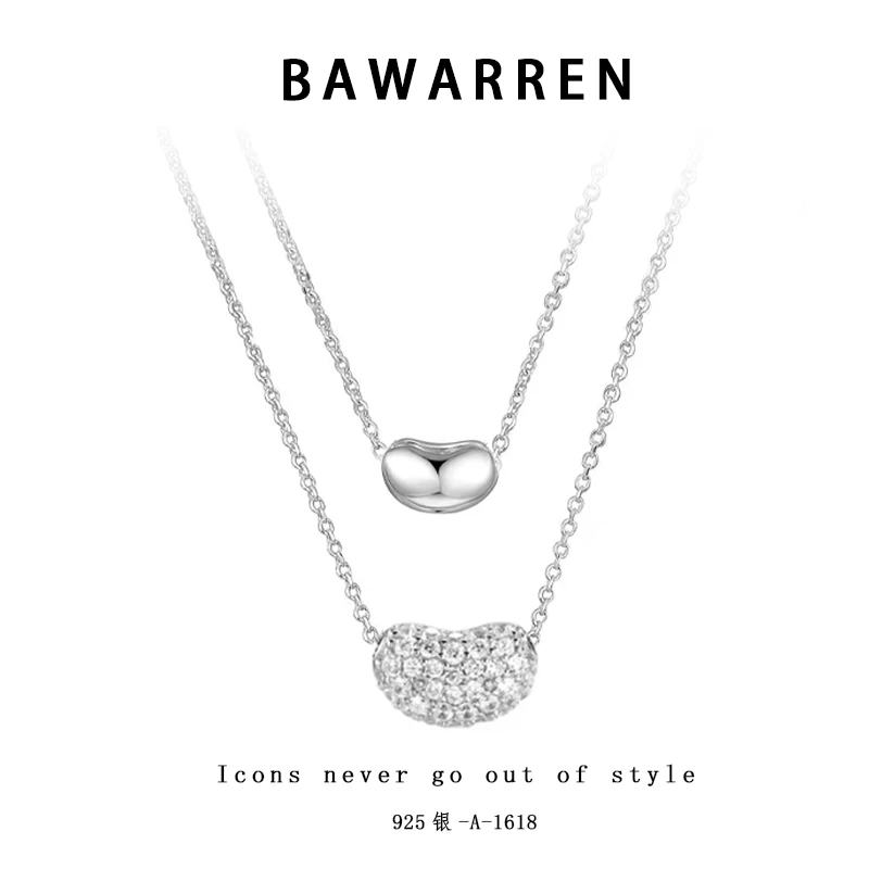 坠链均925银 Bawarren A-1618-轻奢项链百搭时尚