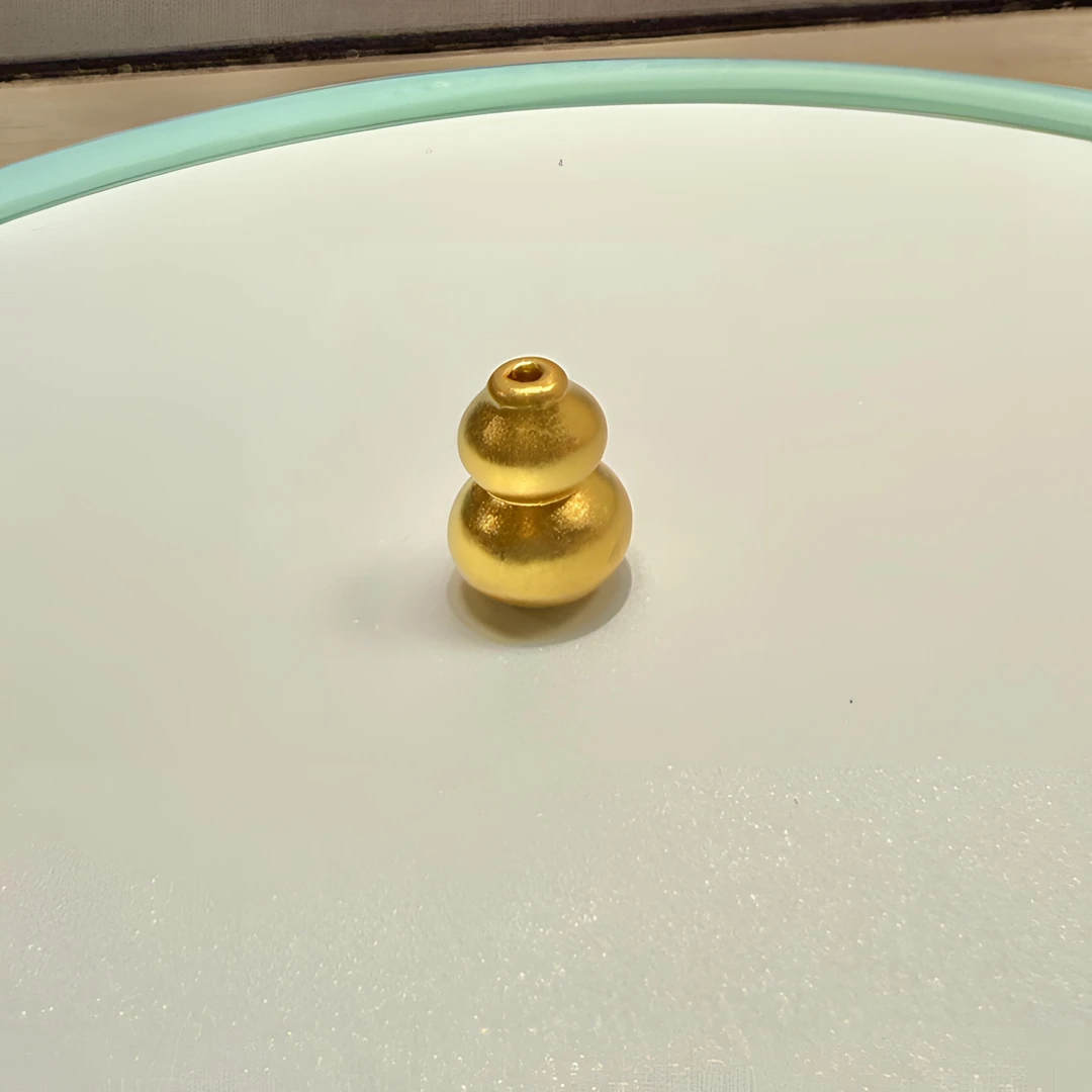 【大江金选】足金999 足金通孔葫芦   PAZ345