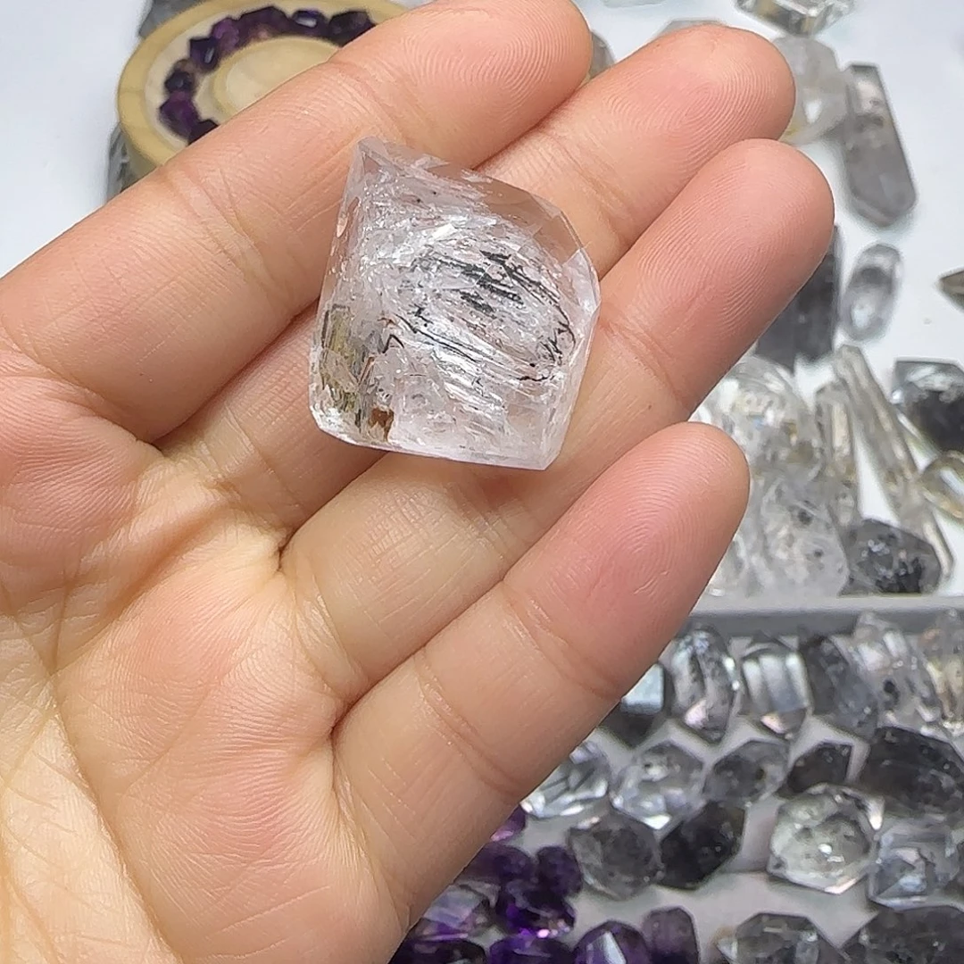 未镶嵌珠宝半成品水晶水胆