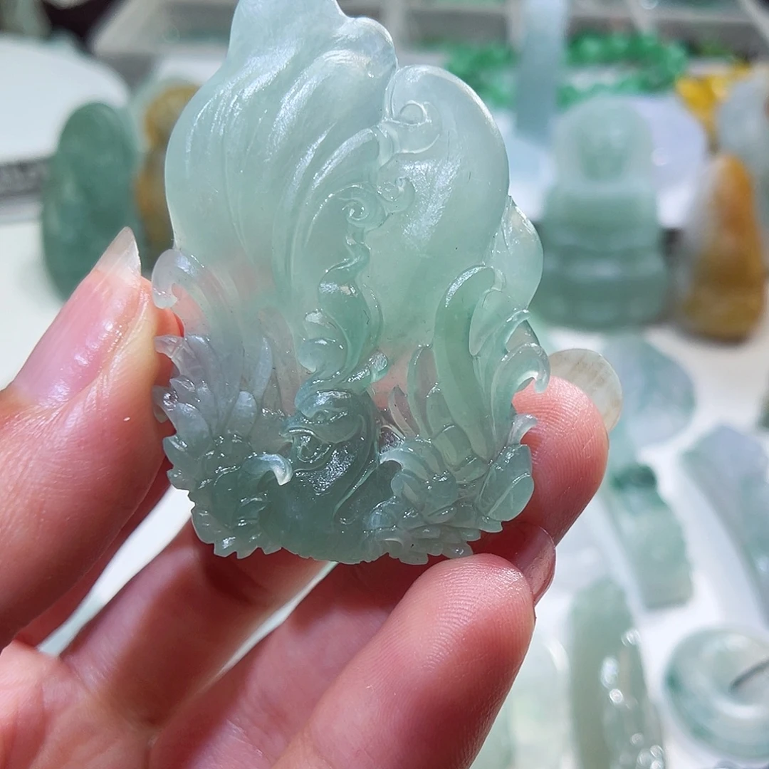 风***！未镶嵌定制翡翠凤凰