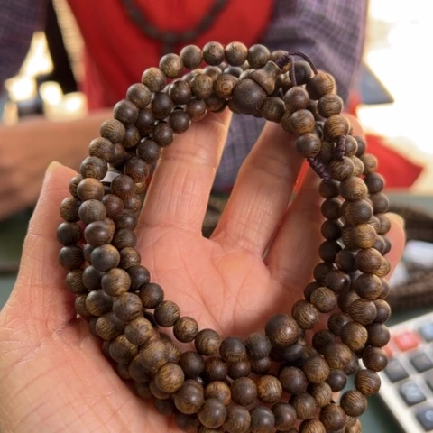 沉香手串紫棋沉水浮14克卡0.6多样性发1条