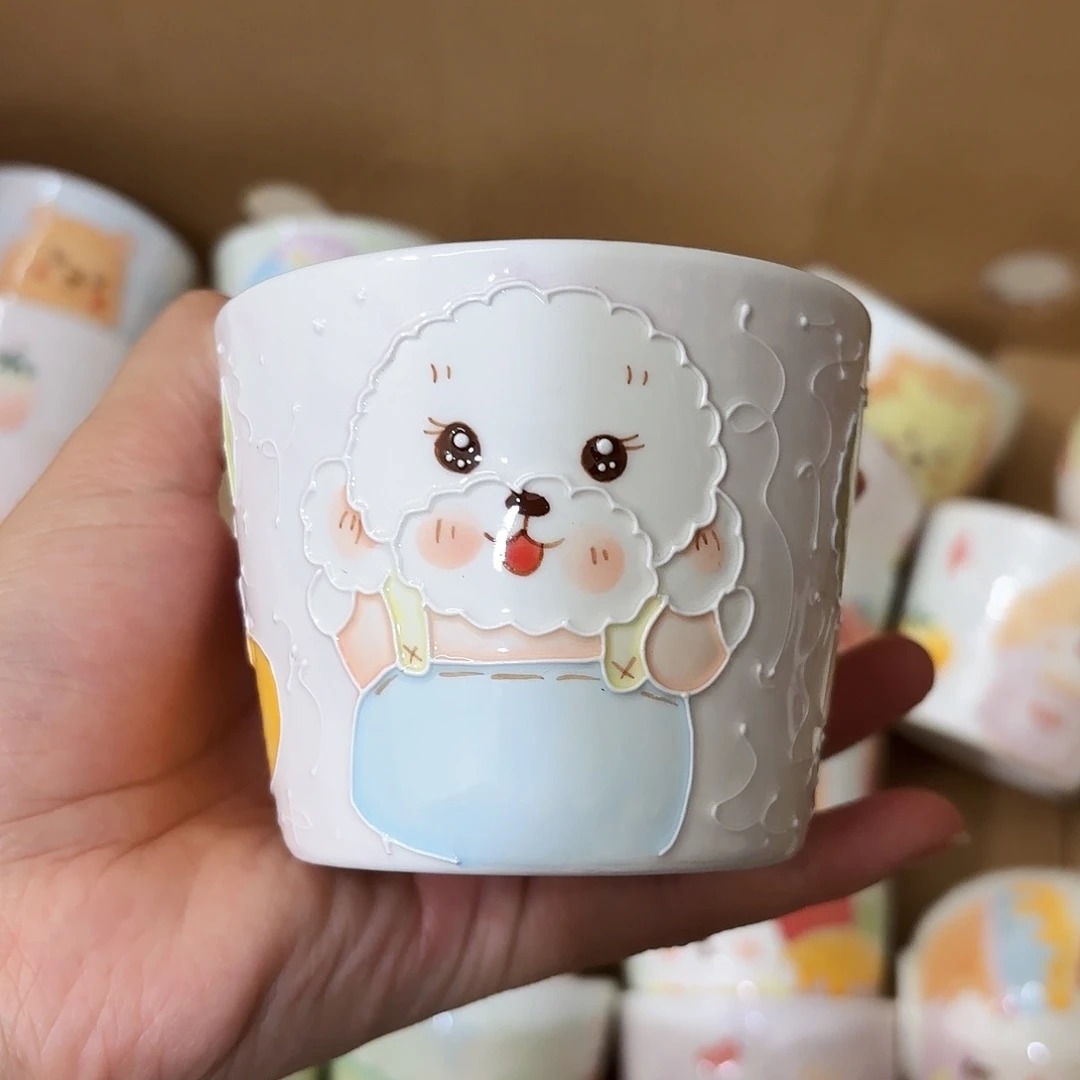 手绘创意高温釉下彩陶瓷