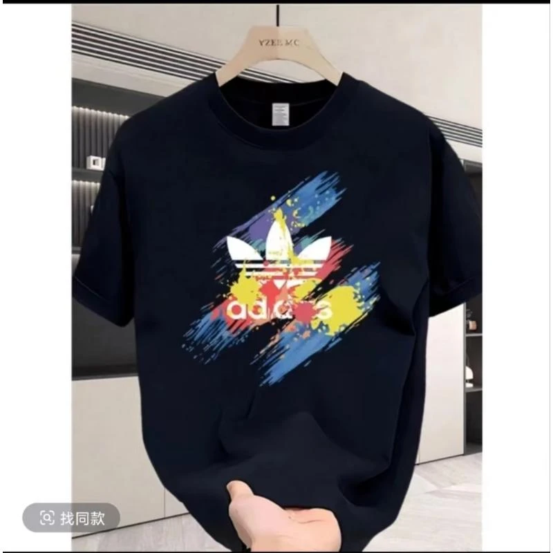 【一折清仓】夏季短袖男女同款情侣半袖休闲透气圆领潮流印花薄款