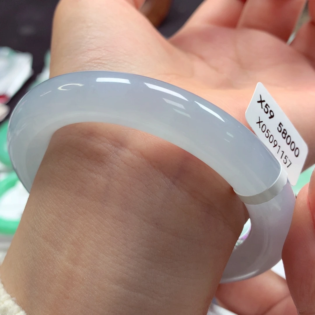 翡翠手镯未镶嵌59圆（26）51