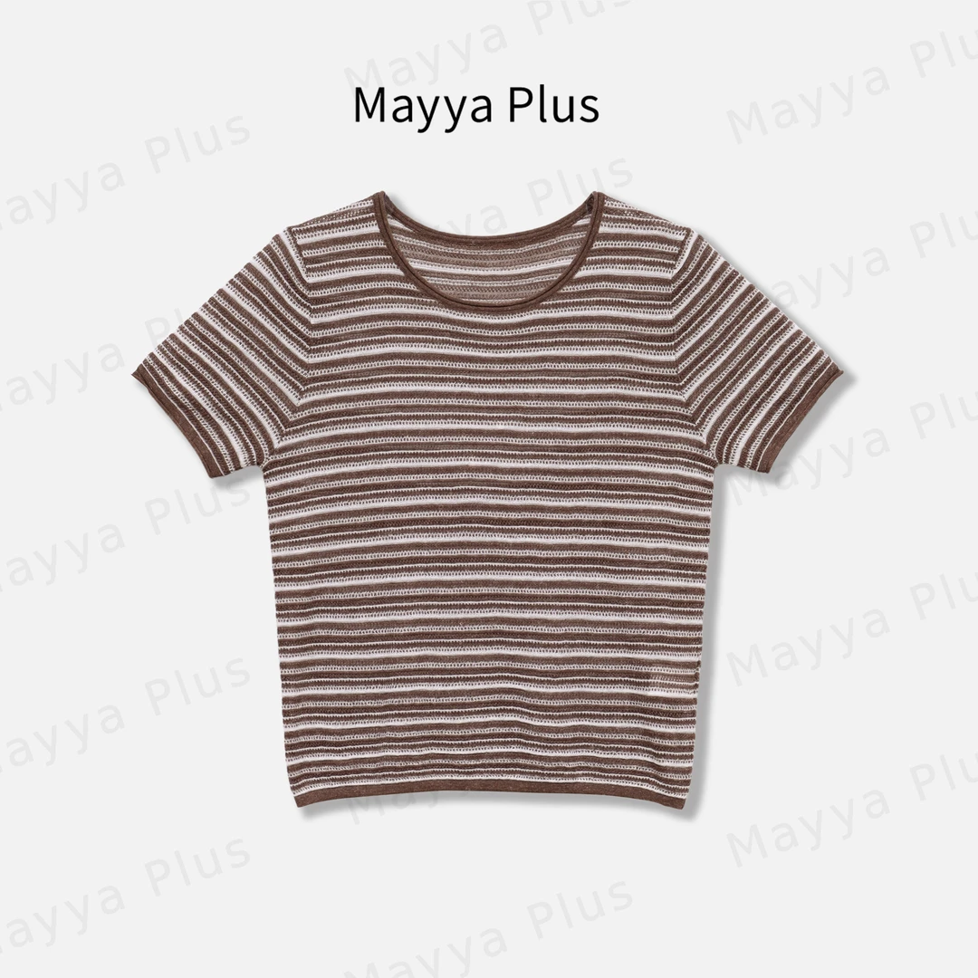【云端线】Mayya Plus麦芽定制轻奢气质显瘦欧若风针织上衣32528213
