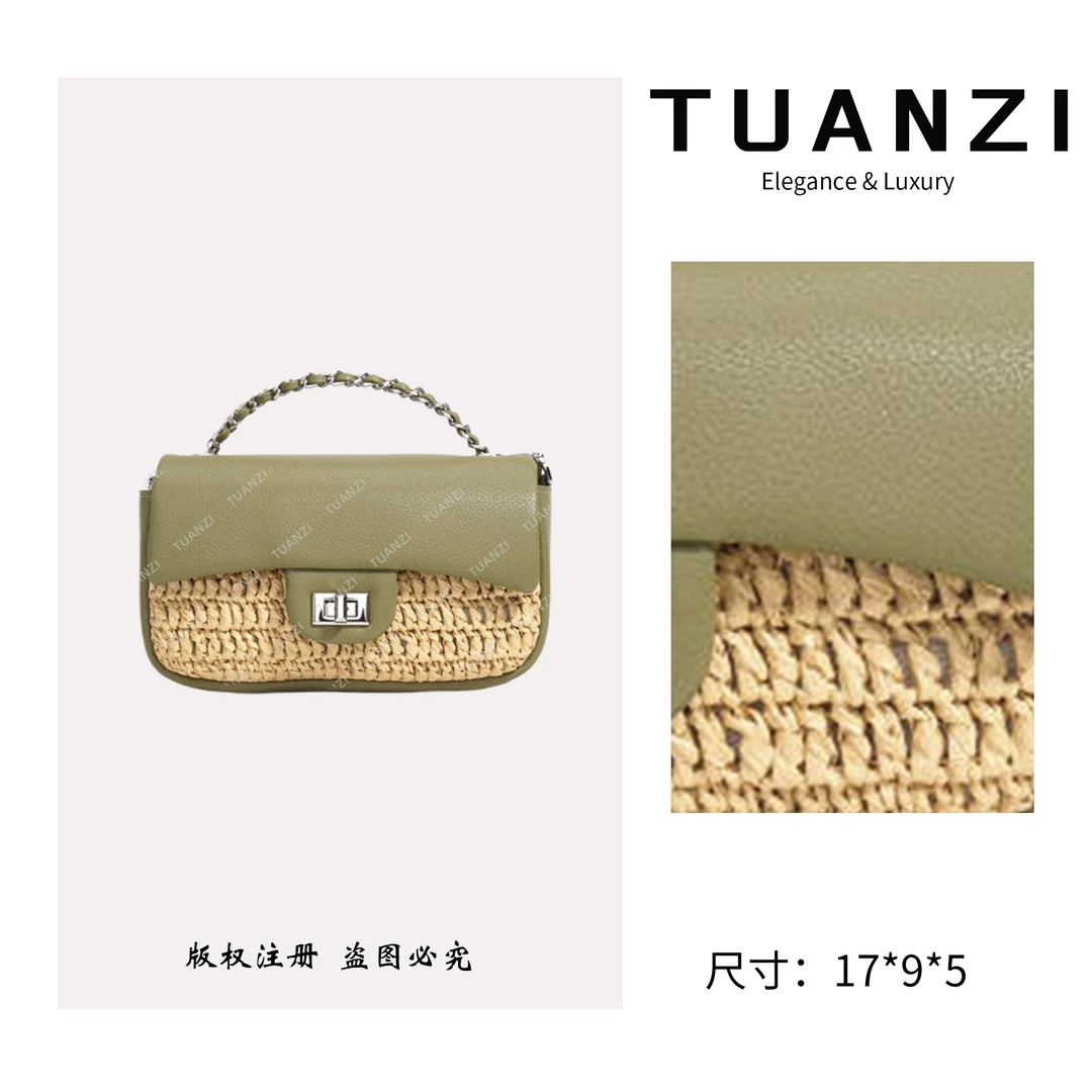 TUANZI『高端玩家』原创设计秋冬新款手提包 ZG-9524B-森林绿
