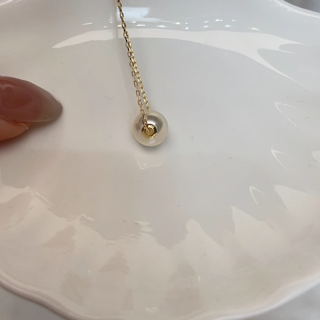 吊坠(赠链)海水珍珠18K金镶嵌