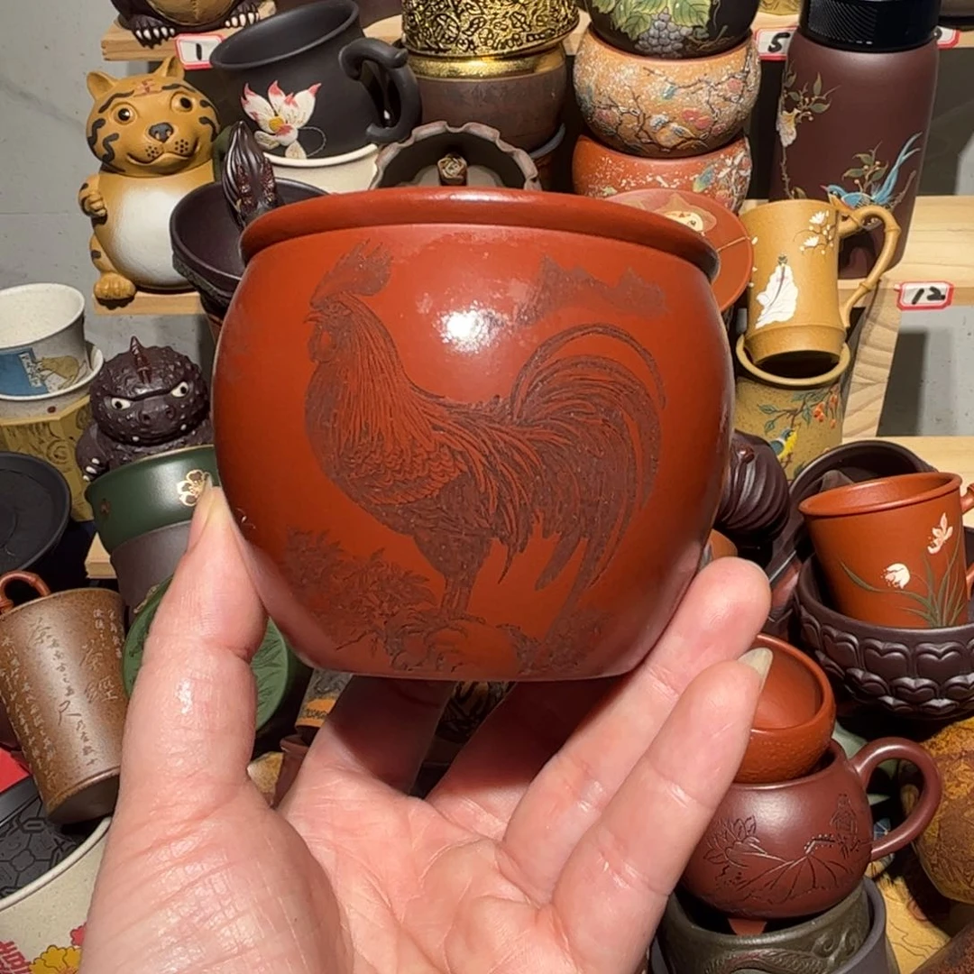 紫砂茶杯宜兴紫砂主人杯