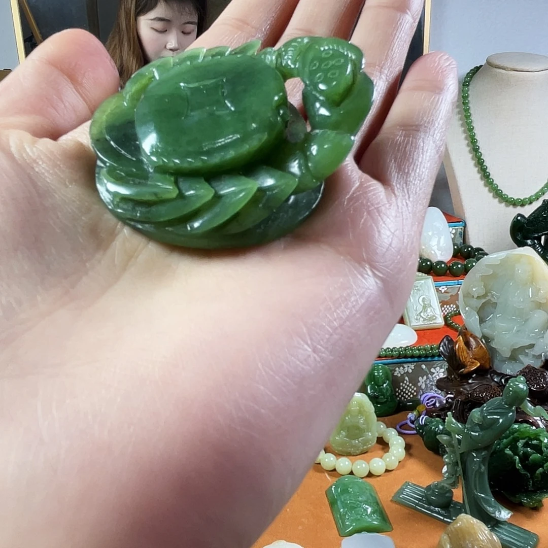 和田玉（碧玉）未镶嵌摆件